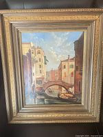 Full view of framed painting