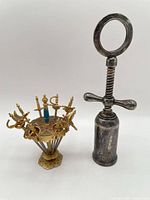 Corkscrew and pick stand with swords overview