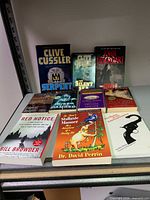 All books on shelf full view