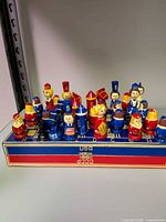 Full view of complete chess set with pieces on board