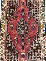 Close view of central field and borders