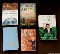 Group shot of all five books showing covers