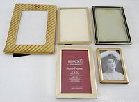 All five metal frames front view