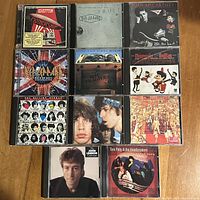 Front covers of all 11 CD cases