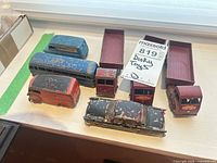 Group shot of all eight die-cast vehicles