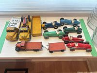 Group shot of all vehicles on shelf