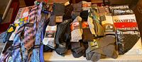 Overview of ties, loose socks, Stanfield’s packages