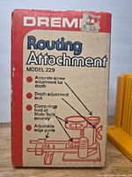 Front of Dremel Routing Attachment Model 229 retail box