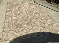 Full view of entire rug laid flat