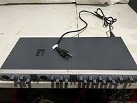 Top view of PreSonus FireStudio Tube with attached IEC power cord