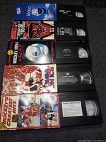 All 6 compilation tapes with cartridges displayed