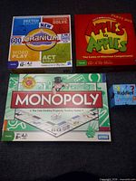 Front view of four boxed games