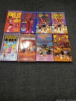 Front covers of eight Richard Simmons VHS tapes