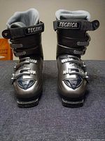 Front view of pair showing buckles and straps