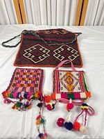 All three kilim bags laid out