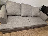 front view of full three-seat sofa