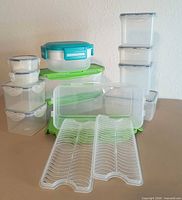 Group shot of all containers and accessories