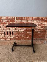 Full view of overbed table front angle