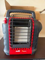 Front view of Mr. Heater Portable Buddy propane heater