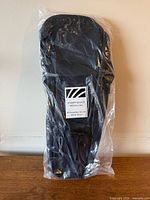 Front of sealed nylon medical bag with brand label and model information visible