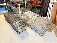 Both wire live traps side by side