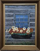 Full view of framed painting