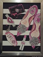 Full view of framed print showing entire artwork and frame