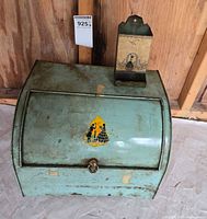 Bread box and match holder full view