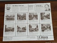 Overview sheet with thumbnails of all eight prints and series information