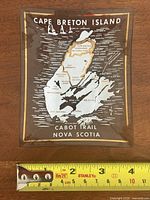 Top view showing full map design and ruler for size reference