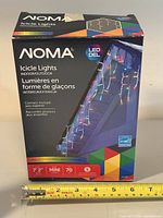 Box front showing brand, product type, LED, multicoloured, 7'2" length, 70 lights