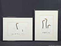 Both framed prints side by side showing orientation and frames