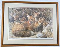 Framed print showing full artwork, mat and frame