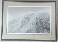 Full framed print showing image, mat, and frame