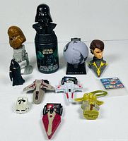 Group shot of all eleven Star Wars toys