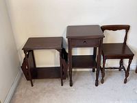 Three furniture pieces side by side