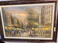 full view of framed painting