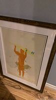 Full view of framed surfer print