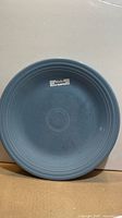 Front view of periwinkle Fiesta dinner plate