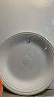 Front view of white Fiesta plate