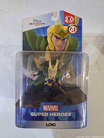 Front view sealed Disney Infinity Loki figure in package