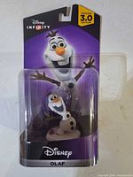 Front view of sealed Olaf Disney Infinity 3.0 figure in packaging