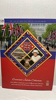 Front cover showing Isle of Man Post Office Diamond Jubilee Collection graphics 1952-2012