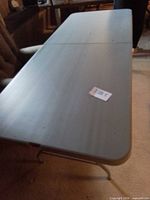 Table unfolded showing full length and surface