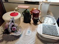 All items arranged on table for full lot overview