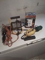 Group shot of all four lights showing variety and cords