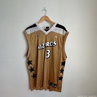 Front view showing team name, number, design details