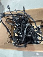Box of mixed black flat modular PSU cables