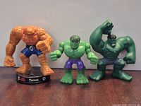 Front view of all three figures