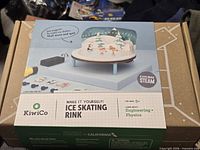 Front of sealed KiwiCo Ice Skating Rink kit box